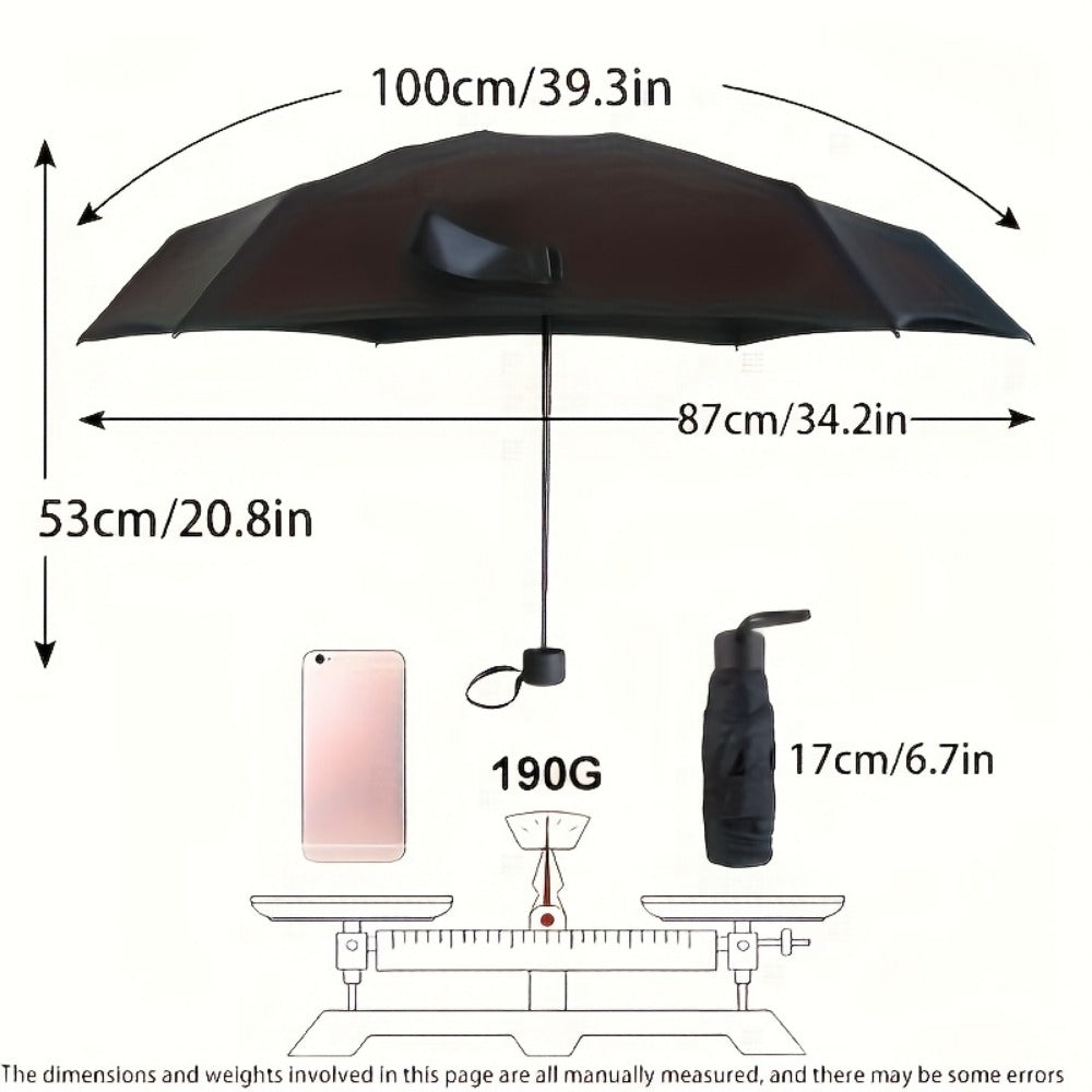 Travel Umbrella – Compact, Lightweight, Waterproof, Mini – detail view 3