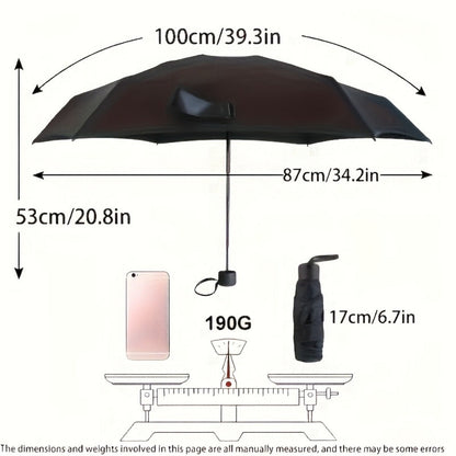 Travel Umbrella – Compact, Lightweight, Waterproof, Mini – detail view 3