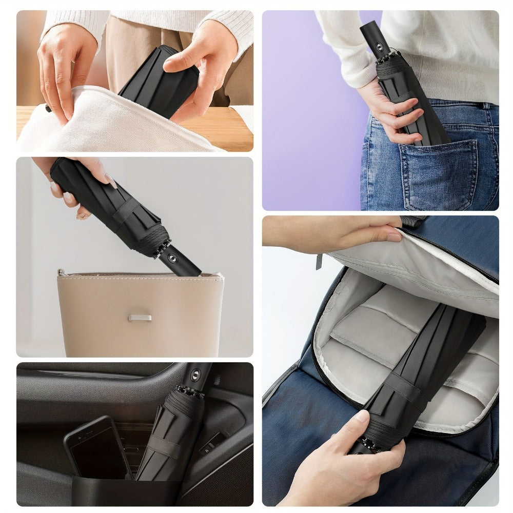 Travel Umbrella – Compact, Windproof, Foldable, for Travel & Work – detail view 15