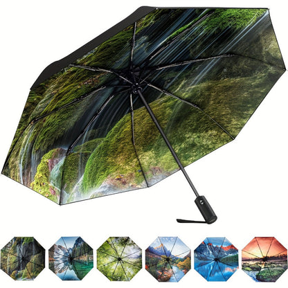 Travel Umbrella – Compact, Windproof, Foldable, for Travel & Work – detail view 3