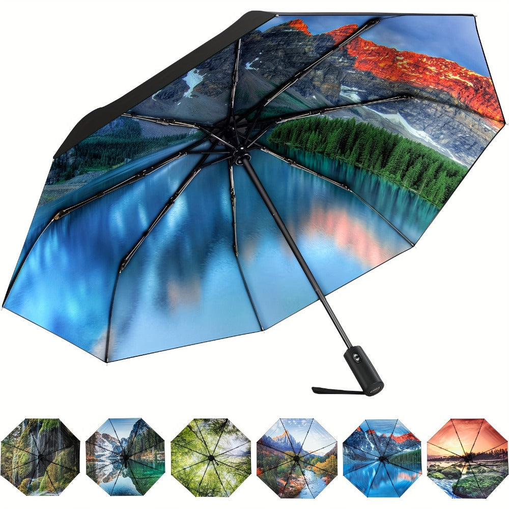 Travel Umbrella – Compact, Windproof, Foldable, for Travel & Work – detail view 7