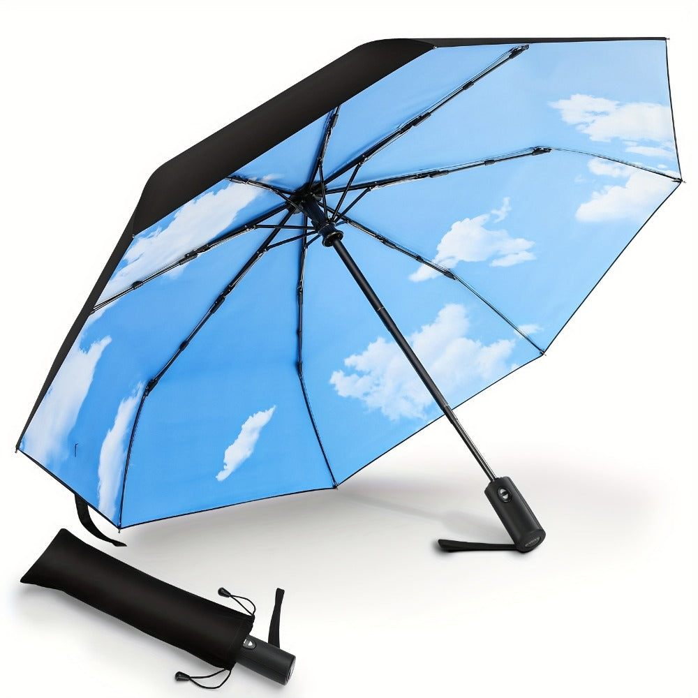 Travel Umbrella – Compact, Windproof, Foldable, for Travel & Work – detail view 9