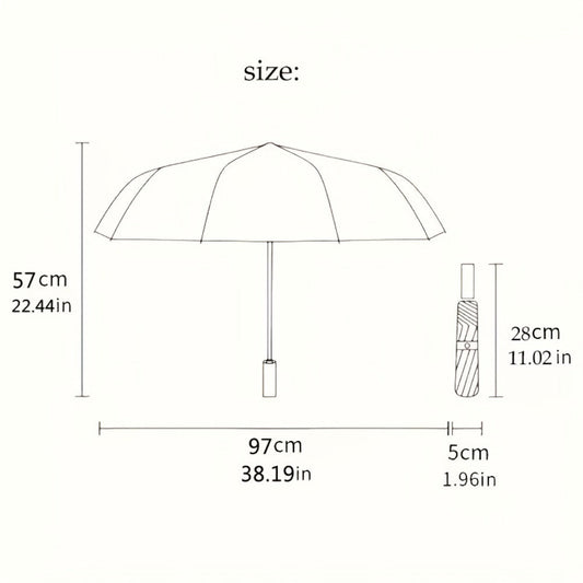 Travel Umbrella – Compact, Windproof, Lightweight, for Travel – detail view 3