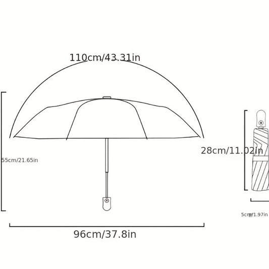 Travel Umbrella – Foldable, Compact, for Travel – detail view 2