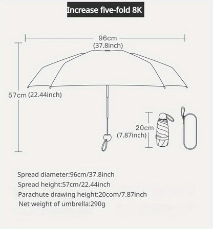 Travel Umbrella – Mini, Compact, Foldable, for Travel – detail view 17