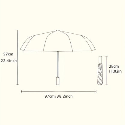 Travel Umbrella – Soccer Ball Print Folding Umbrella – alternate view