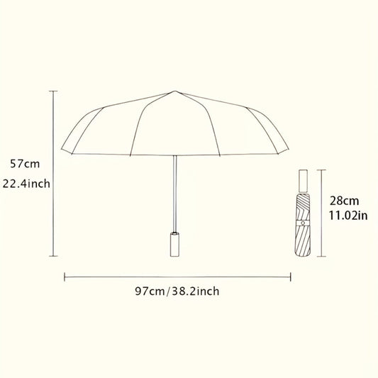 Travel Umbrella – Soccer Ball Print Folding Umbrella – alternate view
