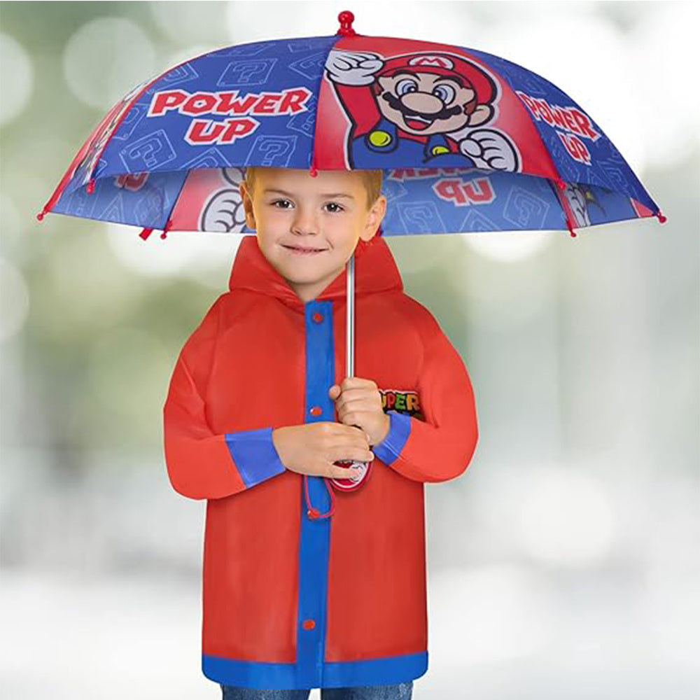 Travel Umbrella – Waterproof, Super Mario Kids Umbrella Rain – alternate view