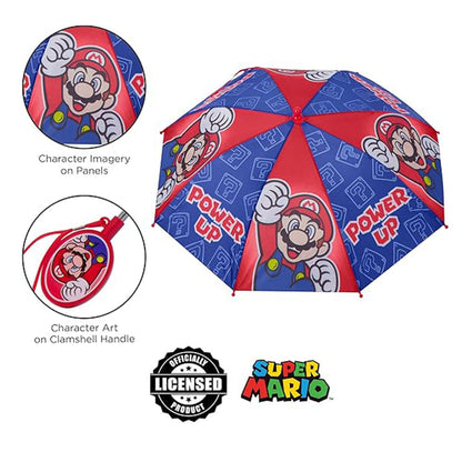 Travel Umbrella – Waterproof, Super Mario Kids Umbrella Rain – detail view 3