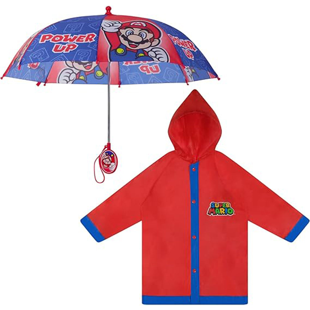 Travel Umbrella – Waterproof, Super Mario Kids Umbrella Rain – front view