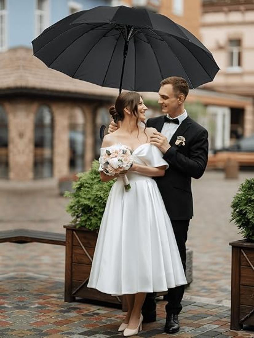 Travel Umbrella – Windproof, Inverted Umbrella C Shaped Handle – detail view 11