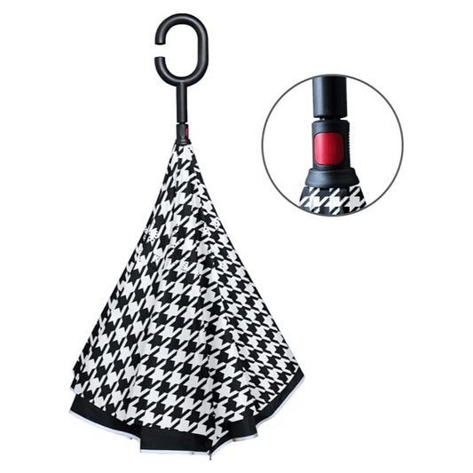 Travel Umbrella – Windproof, Inverted Umbrella C Shaped Handle – alternate view