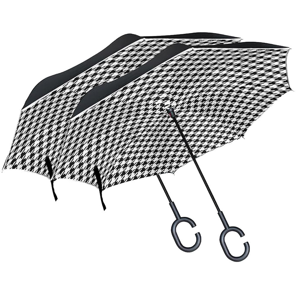 Travel Umbrella – Windproof, Inverted Umbrella C Shaped Handle – detail view 7