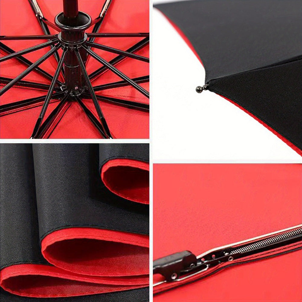 Travel Umbrella – Windproof, Large Windproof Umbrella Rib Auto – detail view 14