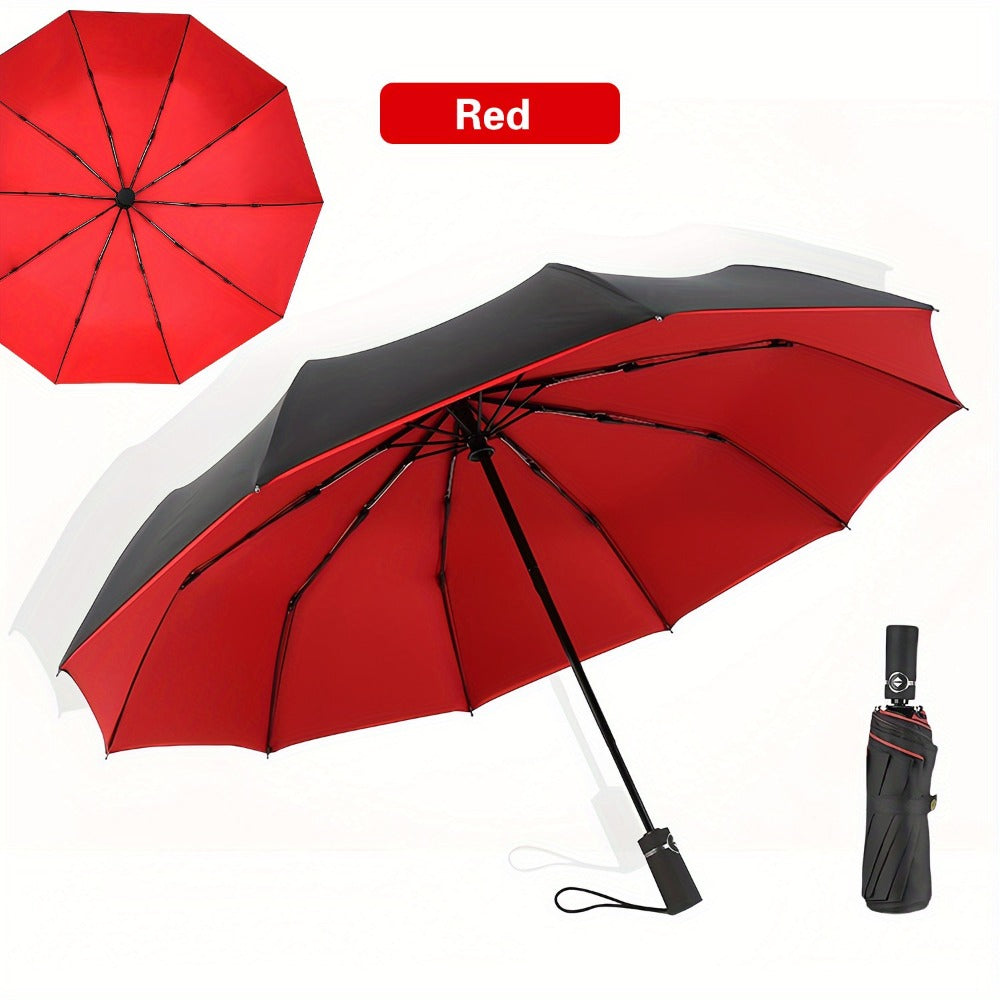 Travel Umbrella – Windproof, Large Windproof Umbrella Rib Auto – detail view 4