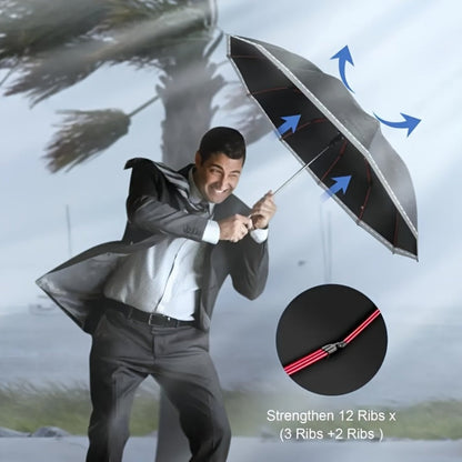 Travel Umbrella – Windproof, Rib Windproof Reverse Folding Umbrella – detail view 3