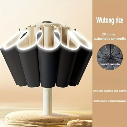 Travel Umbrella – Windproof, Rib Windproof Reverse Folding Umbrella – detail view 4