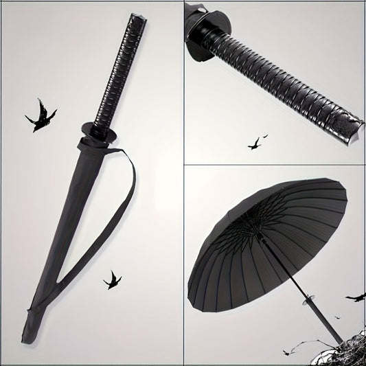 Travel Umbrella – Windproof, Samurai Sword Umbrella Auto Open – alternate view