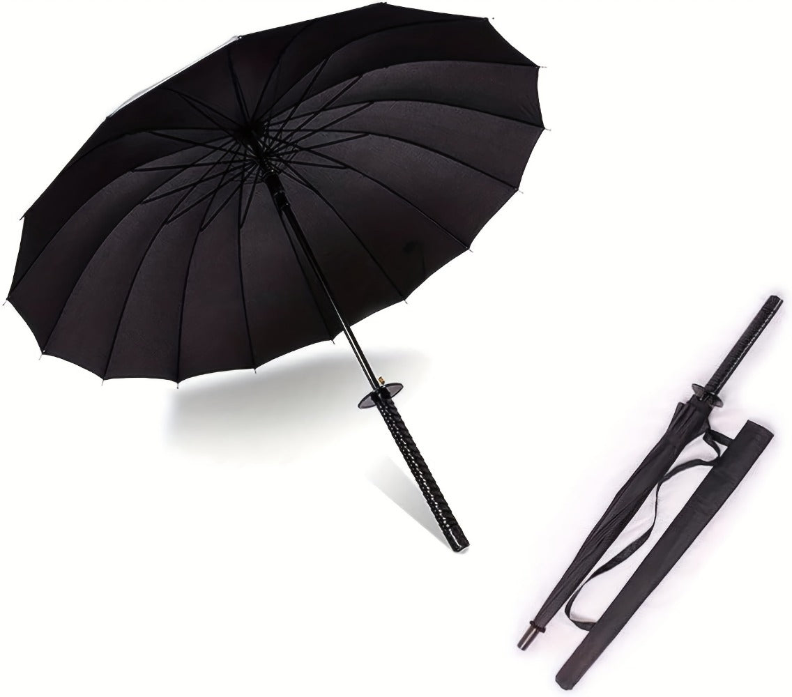 Travel Umbrella – Windproof, Samurai Sword Umbrella Auto Open – detail view 9