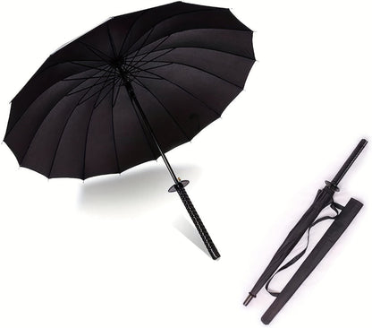 Travel Umbrella – Windproof, Samurai Sword Umbrella Auto Open – detail view 9