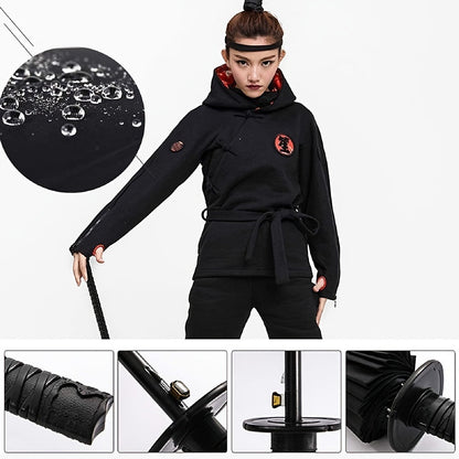 Travel Umbrella – Windproof, Samurai Sword Umbrella Auto Open – detail view 7