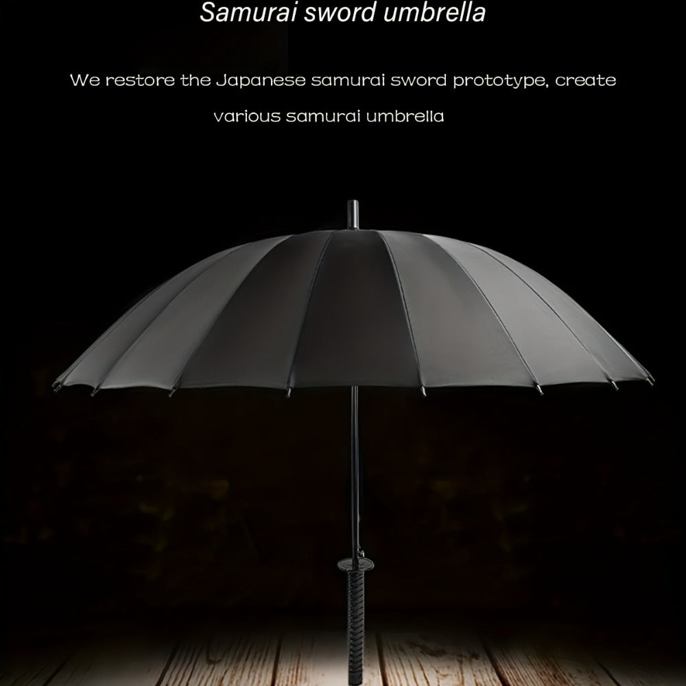 Travel Umbrella – Windproof, Samurai Sword Umbrella Auto Open – detail view 8