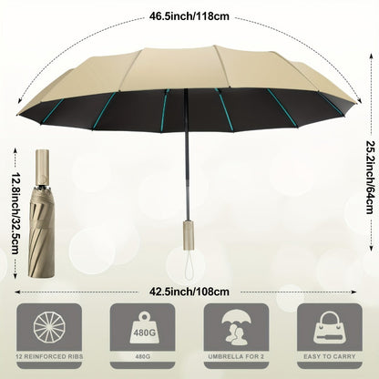 Travel Umbrella – Windproof, Super Strong Windproof Umbrella Auto – alternate view