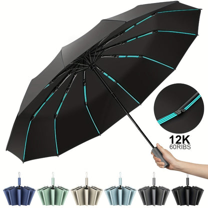 Travel Umbrella – Windproof, Super Strong Windproof Umbrella Auto – detail view 2