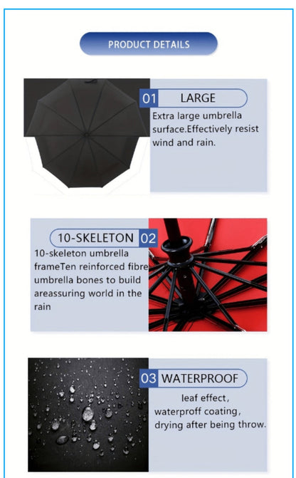 Travel Umbrella – Windproof, Compact, for Travel – detail view 7