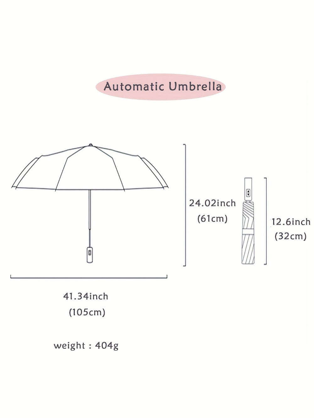 Travel Umbrella – Windproof, Compact, for Travel – detail view 9