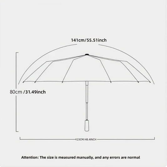 Travel Umbrella – Windproof, Foldable, Compact, for Travel & Work – alternate view