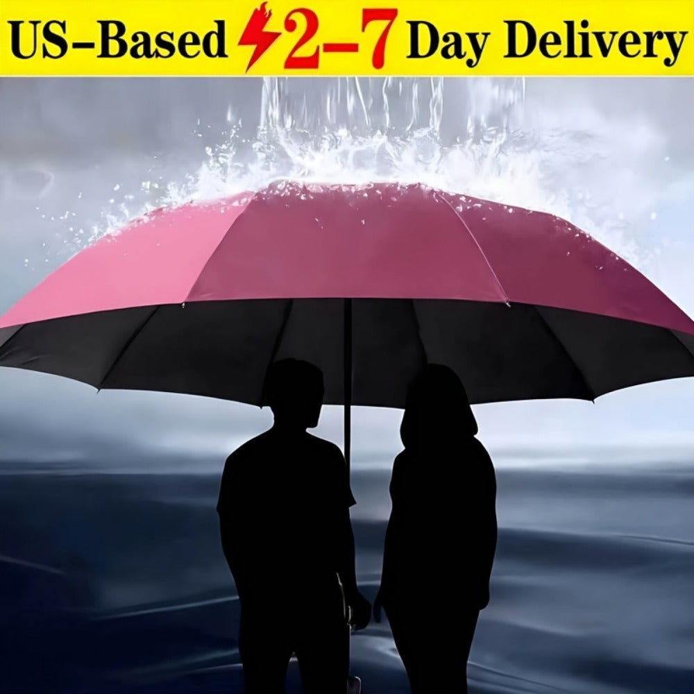 Travel Umbrella – Windproof, Foldable, Compact, for Travel & Work – front view