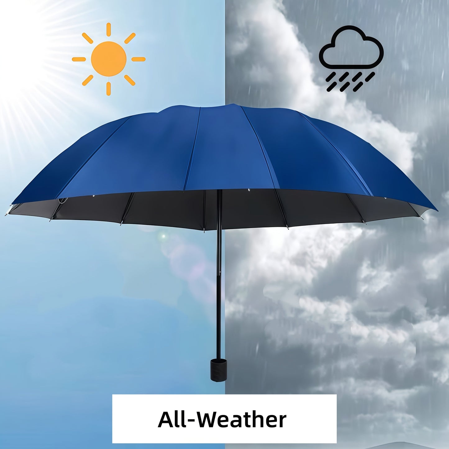 Travel Umbrella – Windproof, Waterproof, Compact, for Travel & Work – detail view 4
