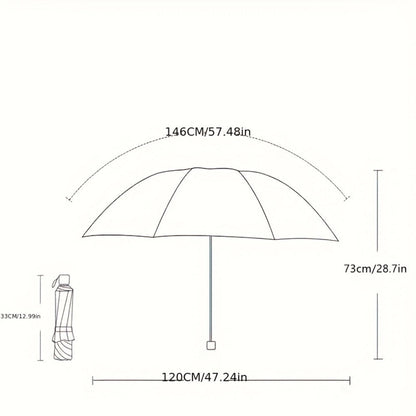 Travel Umbrella – Windproof, Waterproof, Compact, for Travel & Work – detail view 6