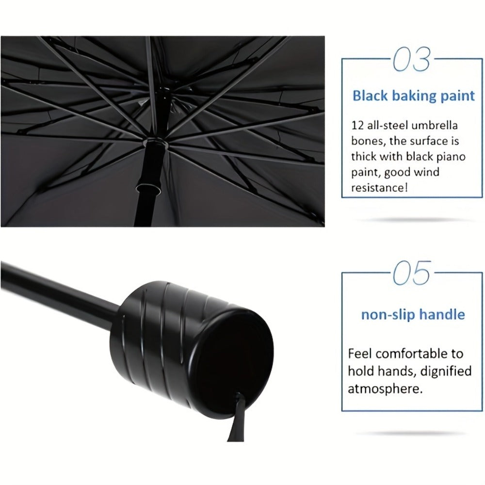 Travel Umbrella – Windproof, Waterproof, for Travel & School – detail view 5