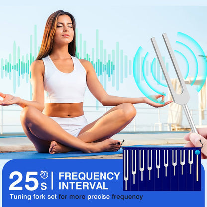 Tuning Fork Set, 9pcs, 174Hz, Forks, Set-with for Pitch Reference detail image - detail view 11