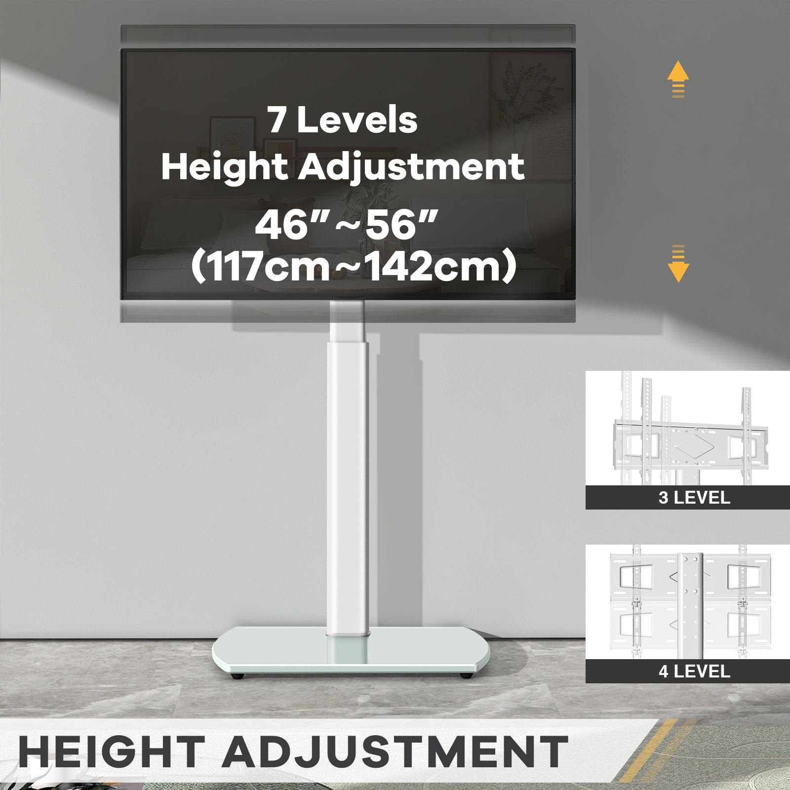 TV Stand with Adjustable Height for Practical Everyday Home Use detail image - detail view 5
