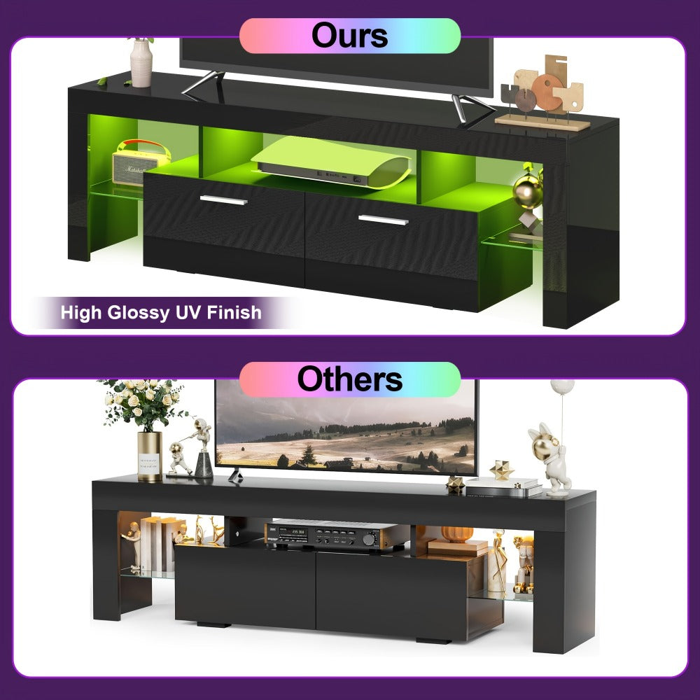 TV Stand with Storage Drawers for Practical Everyday Home Use detail image - detail view 10