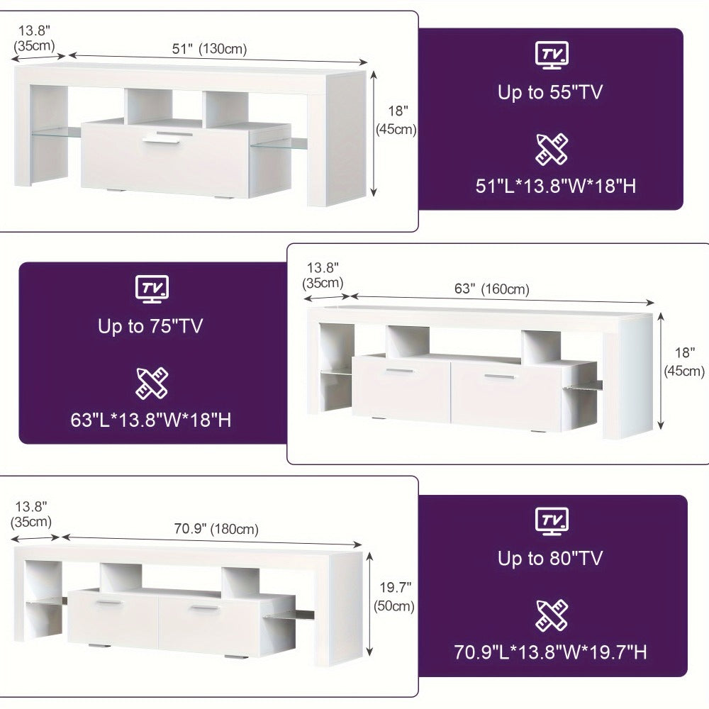 TV Stand with Storage Drawers for Practical Everyday Home Use detail image - detail view 4