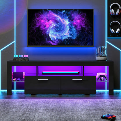 TV Stands And Entertainment Centers with LED Lighting for Living Room detail image - detail view 8