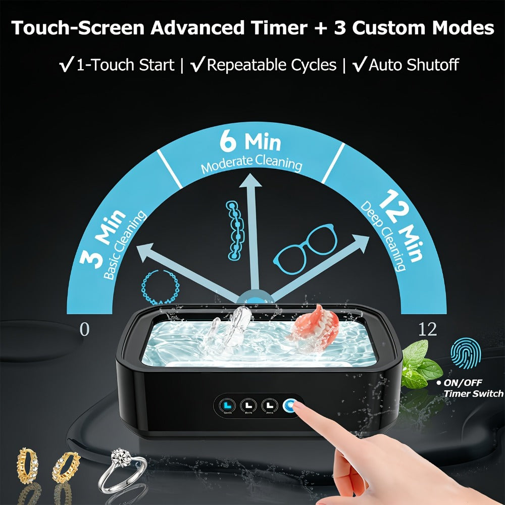 Ultrasonic Cleaner - Portable 50KHz High Frequency Jewelry Cleaning Machine for Rings Watches - product detail view 4