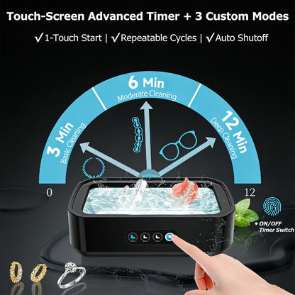 Ultrasonic Cleaner - Portable 50KHz High Frequency Jewelry Cleaning Machine for Rings Watches - product detail view 4