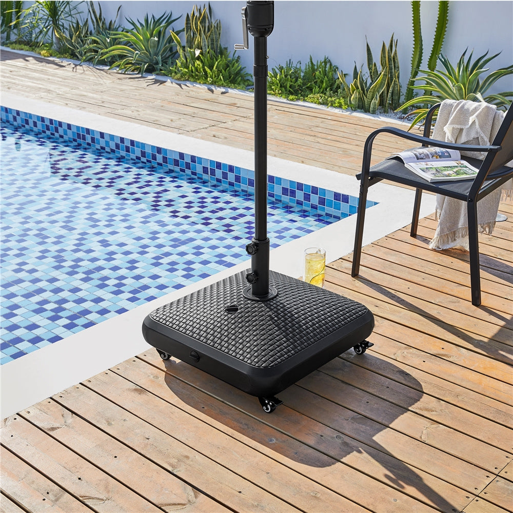 Umbrella Base with Rolling Wheels for Outdoor Shade and Protection detail image - detail view 7