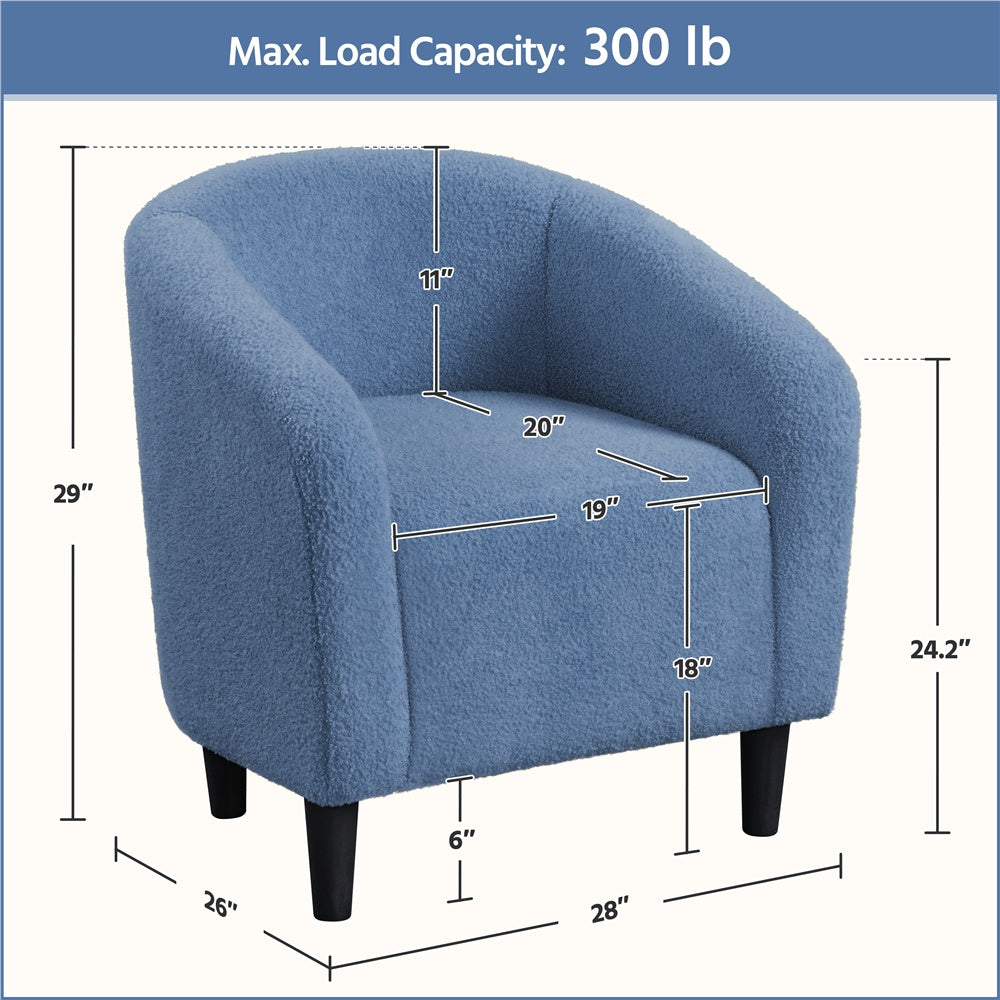 Upholstered Accent Chair, Bedroom Reading Chair for Comfortable Everyday Seating detail image - detail view 19