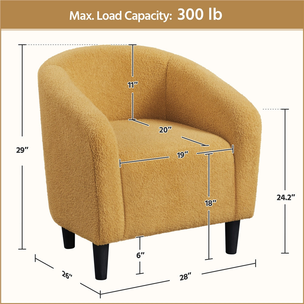 Upholstered Accent Chair, Bedroom Reading Chair for Comfortable Everyday Seating detail image - detail view 22