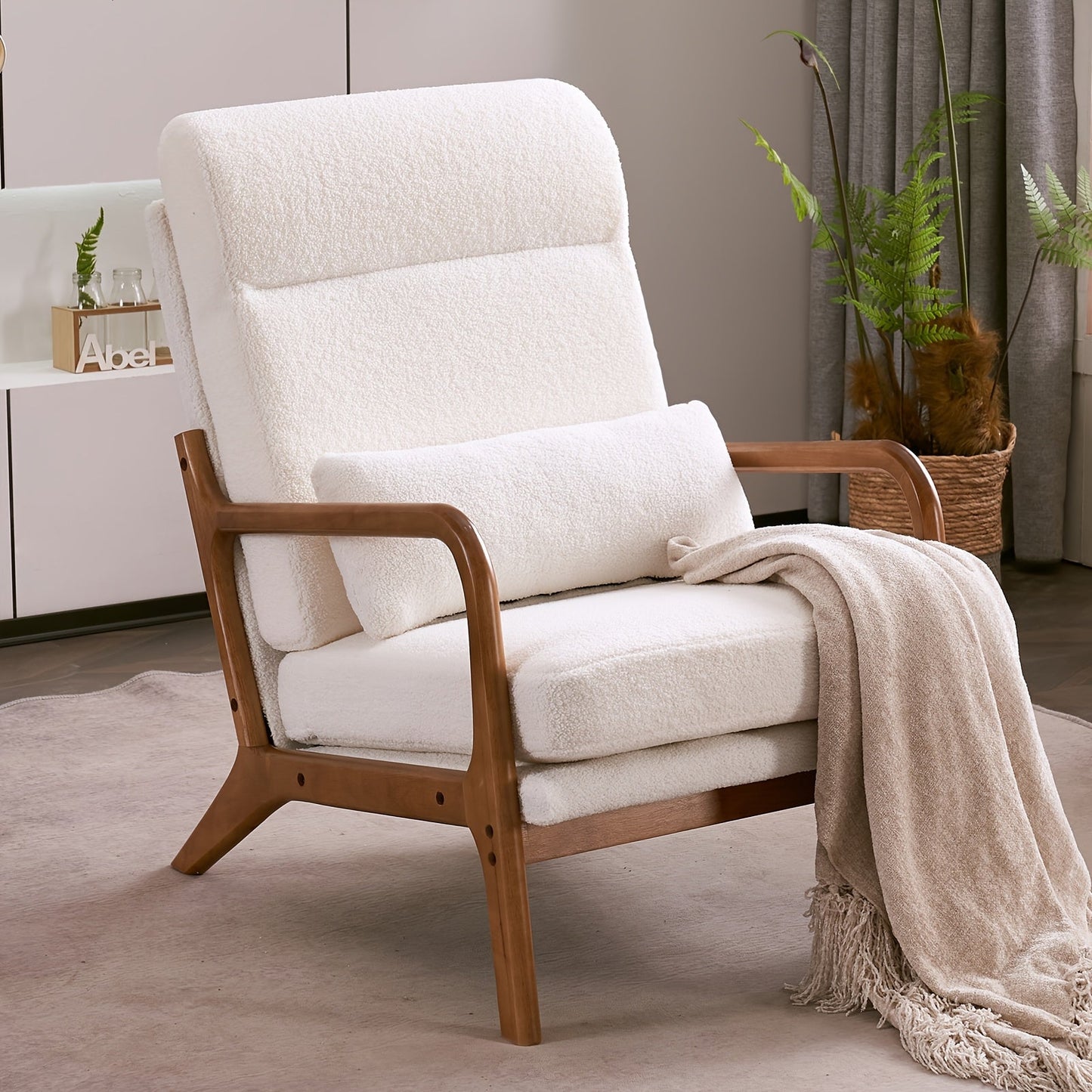 Accent Chair shown in the Teddy Fleece-White, 1set option