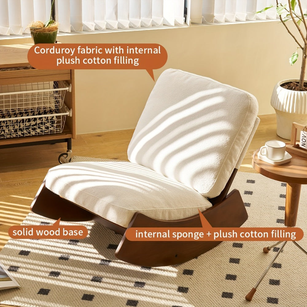 Upholstered Solid Wood Accent Chairs And Glider Chairs for Living Room and Bedroom detail image - detail view 11