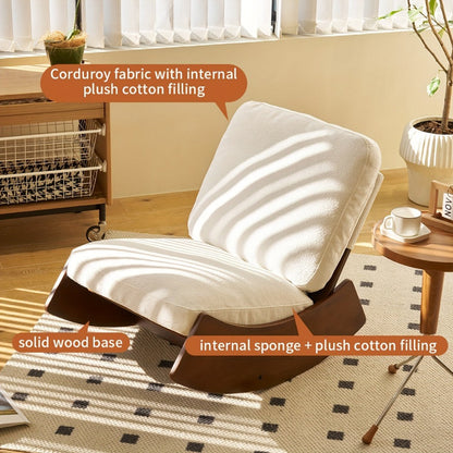 Upholstered Solid Wood Accent Chairs And Glider Chairs for Living Room and Bedroom detail image - detail view 11