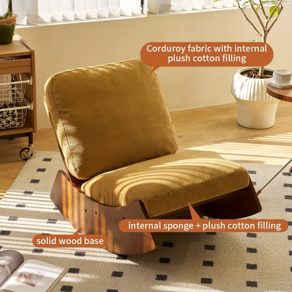 Upholstered Solid Wood Accent Chairs And Glider Chairs for Living Room and Bedroom detail image - detail view 12