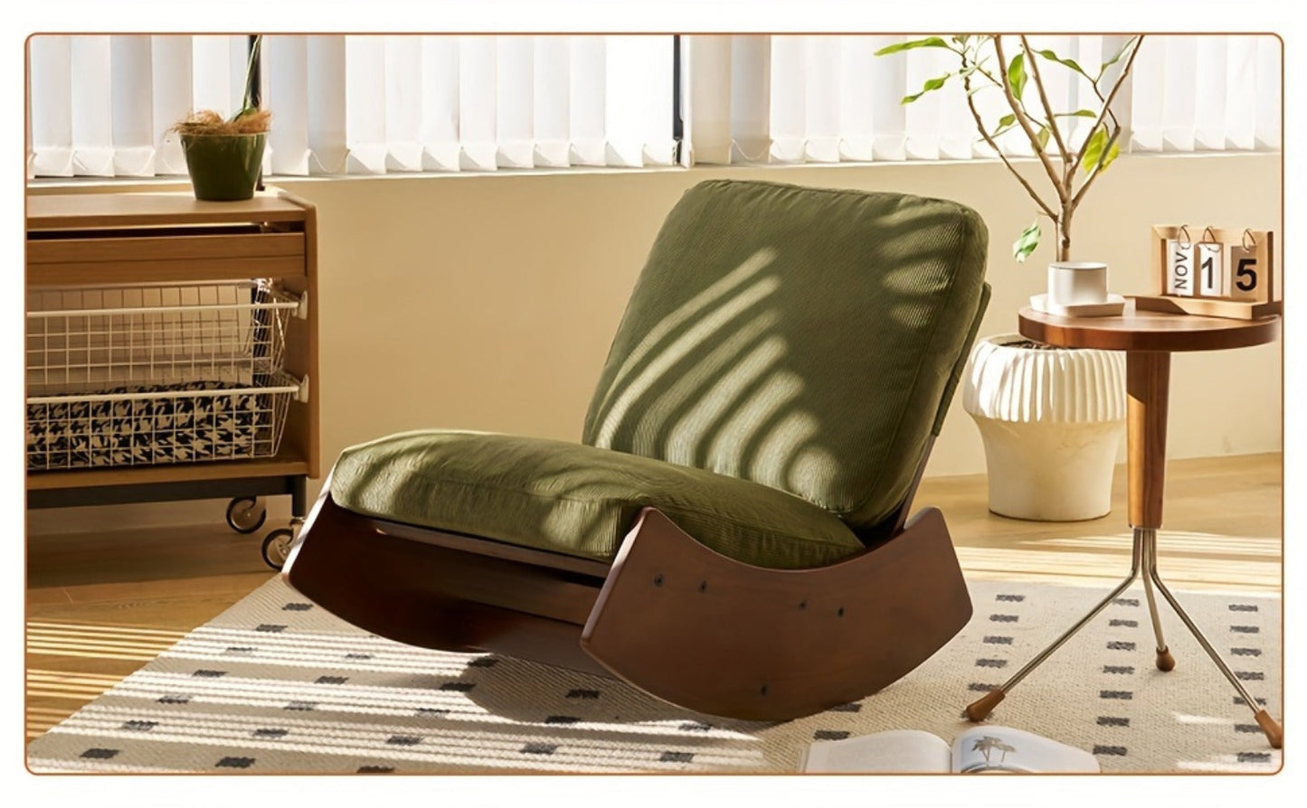 Upholstered Solid Wood Accent Chairs And Glider Chairs for Living Room and Bedroom detail image - detail view 15